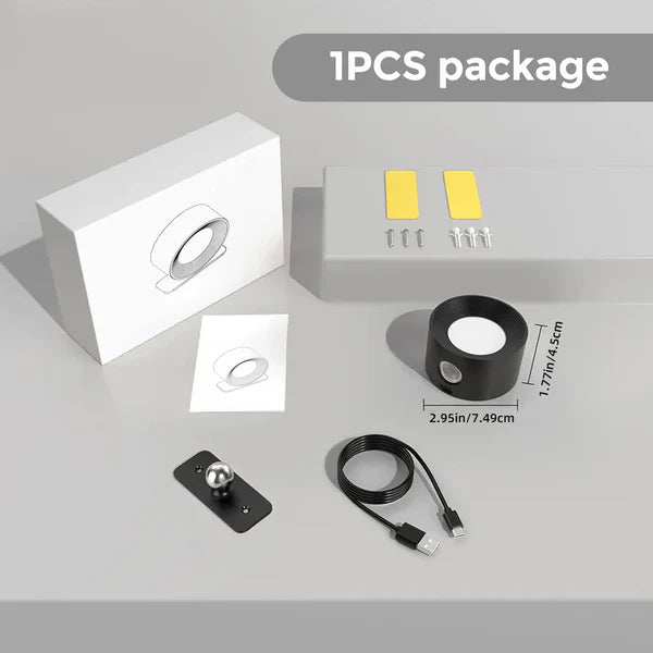 Glowbit - Odczepiana bezprzewodowa lampa LED z regulacją kąta 360°