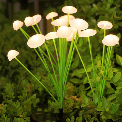 Ogrodowa lampka solarna meduza i grzybek LED | Dekoracja ogrodu | Oświetlenie ścieżki