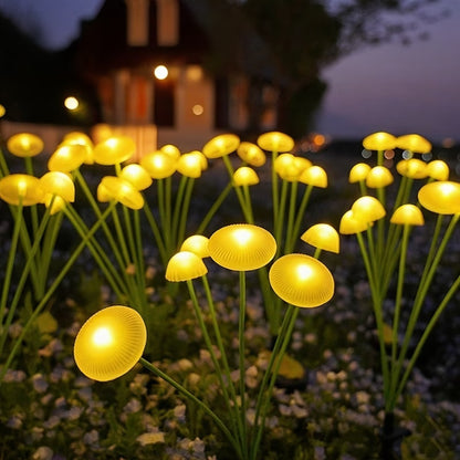 Ogrodowa lampka solarna meduza i grzybek LED | Dekoracja ogrodu | Oświetlenie ścieżki