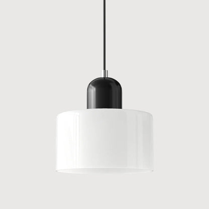Bau - cylindryczna lampa wisząca z kolorowego szkła 19