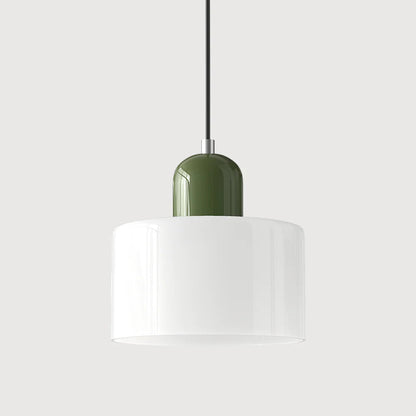 Bau - cylindryczna lampa wisząca z kolorowego szkła 25