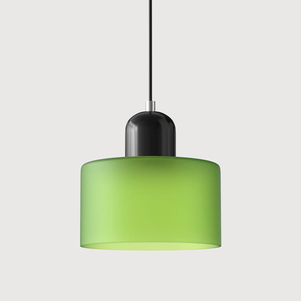 Bau - cylindryczna lampa wisząca z kolorowego szkła 30