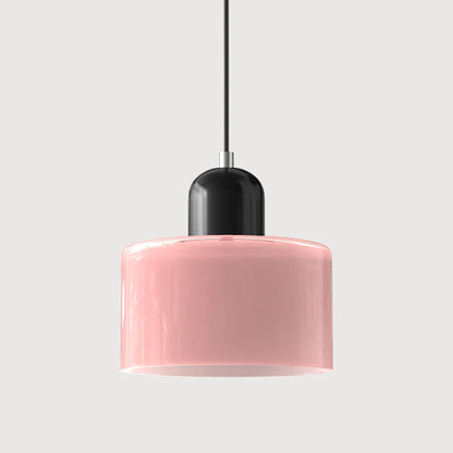 Bau - cylindryczna lampa wisząca z kolorowego szkła 31