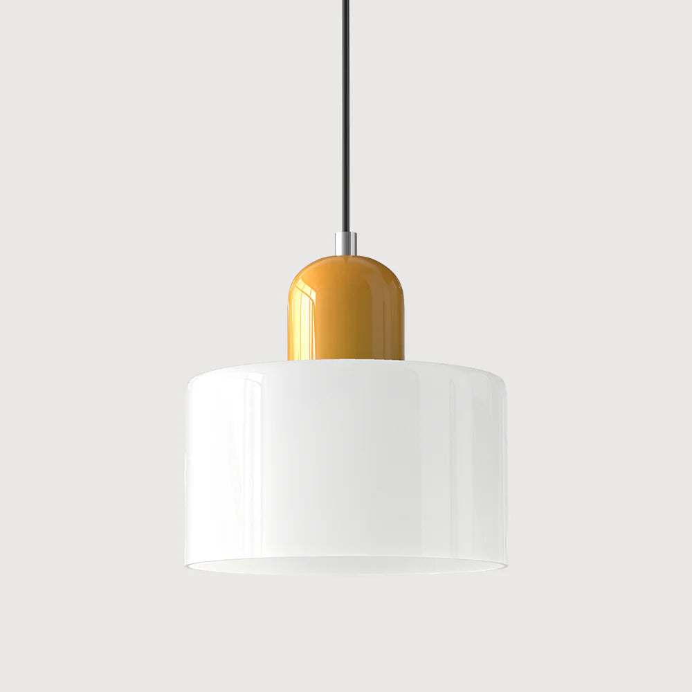 Bau - cylindryczna lampa wisząca z kolorowego szkła 32