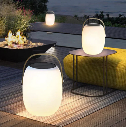 Bezprzewodowa Lampa Przenośna LED z Ergonomicznym Uchwytem – Miękkie Światło do Wnętrz i Ogrodu, Idealna do Tarasu i Balkonu 2