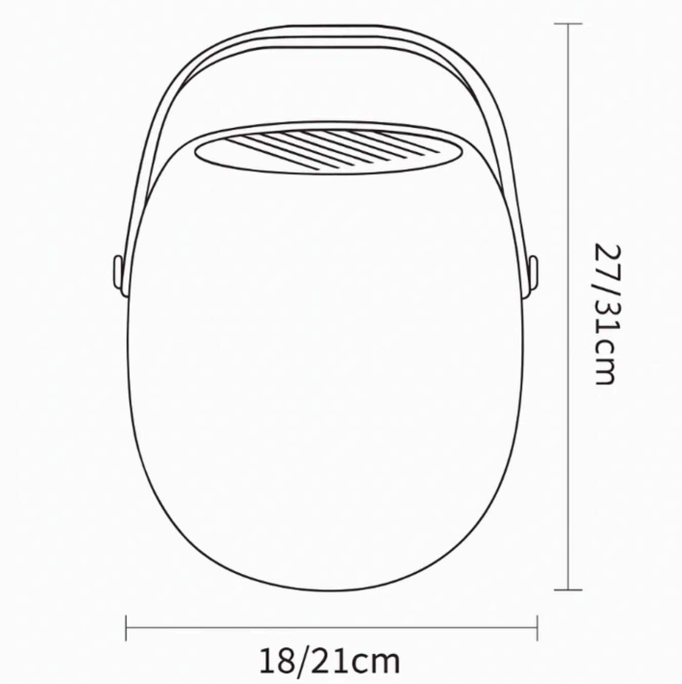 Bezprzewodowa Lampa Przenośna LED z Ergonomicznym Uchwytem – Miękkie Światło do Wnętrz i Ogrodu, Idealna do Tarasu i Balkonu 6