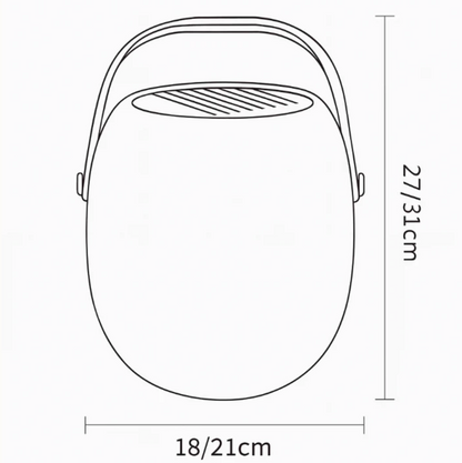 Bezprzewodowa Lampa Przenośna LED z Ergonomicznym Uchwytem – Miękkie Światło do Wnętrz i Ogrodu, Idealna do Tarasu i Balkonu 6