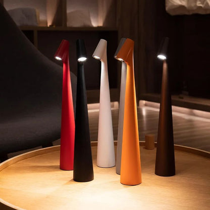 Bezprzewodowa Lampa Stołowa LED z Dotykowym Ściemniaczem – Minimalistyczna Lampka Nocna do Czytania 1