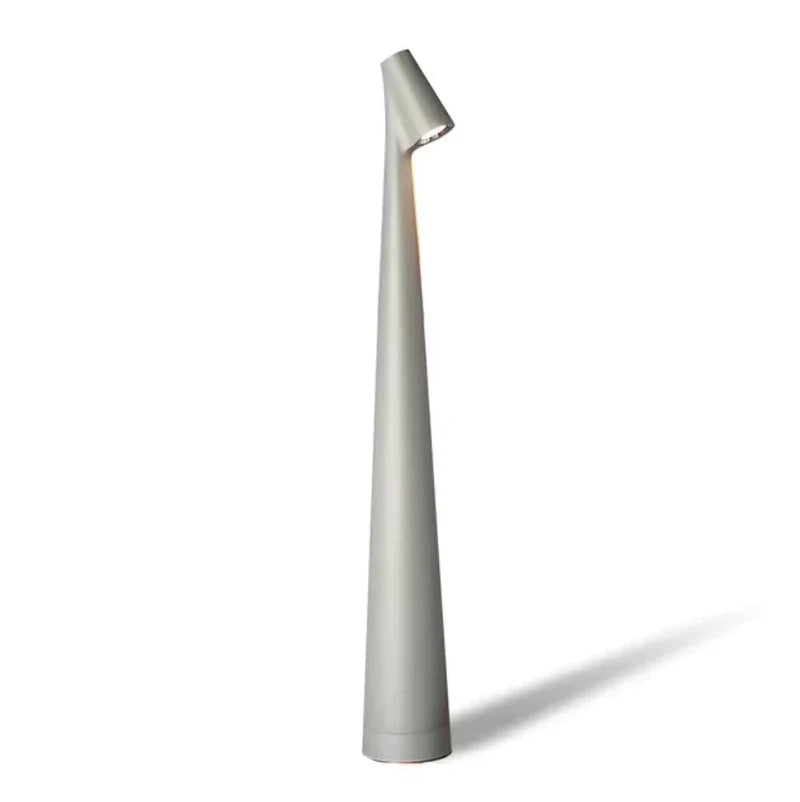 Elegancka lampa stołowa LED o nowoczesnym smukłym designie z dotykowym włącznikiem 11