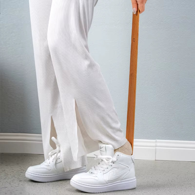 Extra-długa Łyżka do Butów z Ergonomiczną Rączką – Czarna, Idealna do Codziennego Użytku, Ochrona Obuwia, 70 cm 3