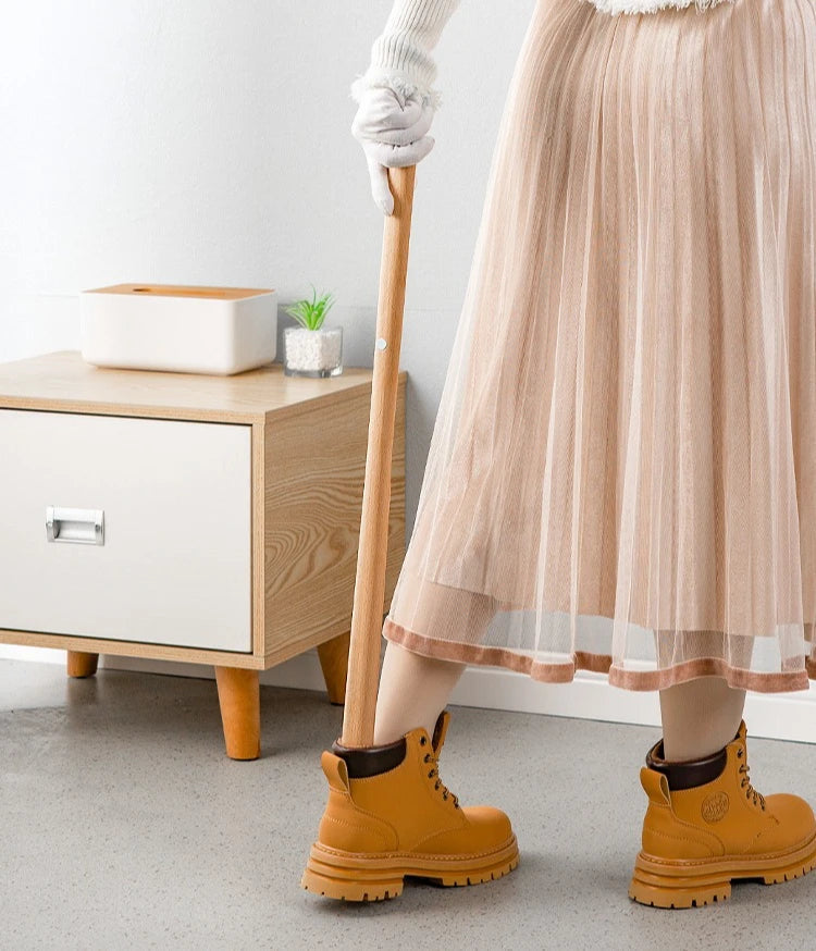 Extra-długa Łyżka do Butów z Ergonomiczną Rączką – Czarna, Idealna do Codziennego Użytku, Ochrona Obuwia, 70 cm 4