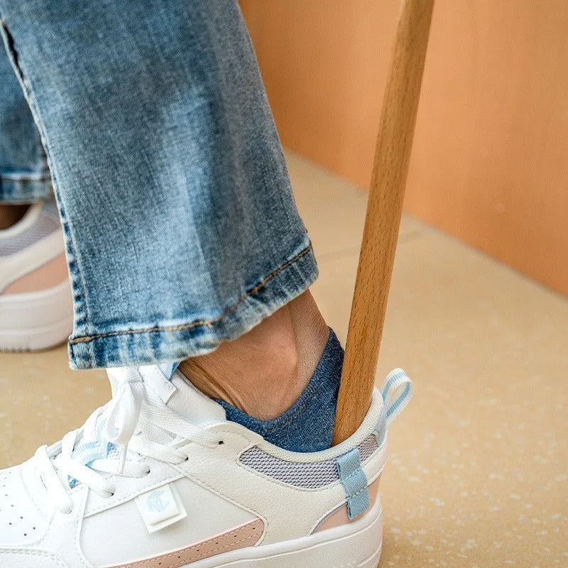 Extra-długa Łyżka do Butów z Ergonomiczną Rączką – Czarna, Idealna do Codziennego Użytku, Ochrona Obuwia, 70 cm 5