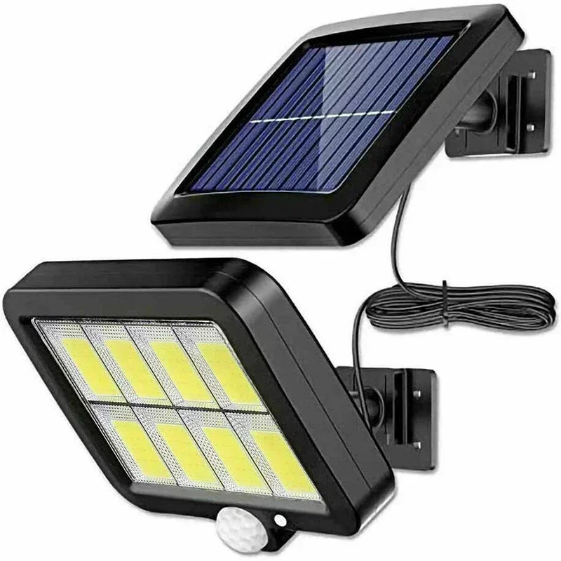Lampa Solarna LED COB z Czujnikiem Ruchu – Wodoodporna Lampy Solarne Ogrodowe, 100 Diod, IP65, 3 Tryby Oświetlenia 3