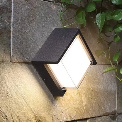 Lampa Zewnętrzna LED z Czujnikiem Ruchu, Wodoodporna, Minimalistyczny Design do Ogrodu i Przy Drzwiach 2