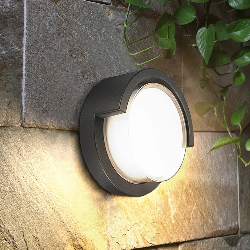 Lampa Zewnętrzna LED z Czujnikiem Ruchu, Wodoodporna, Minimalistyczny Design do Ogrodu i Przy Drzwiach 8
