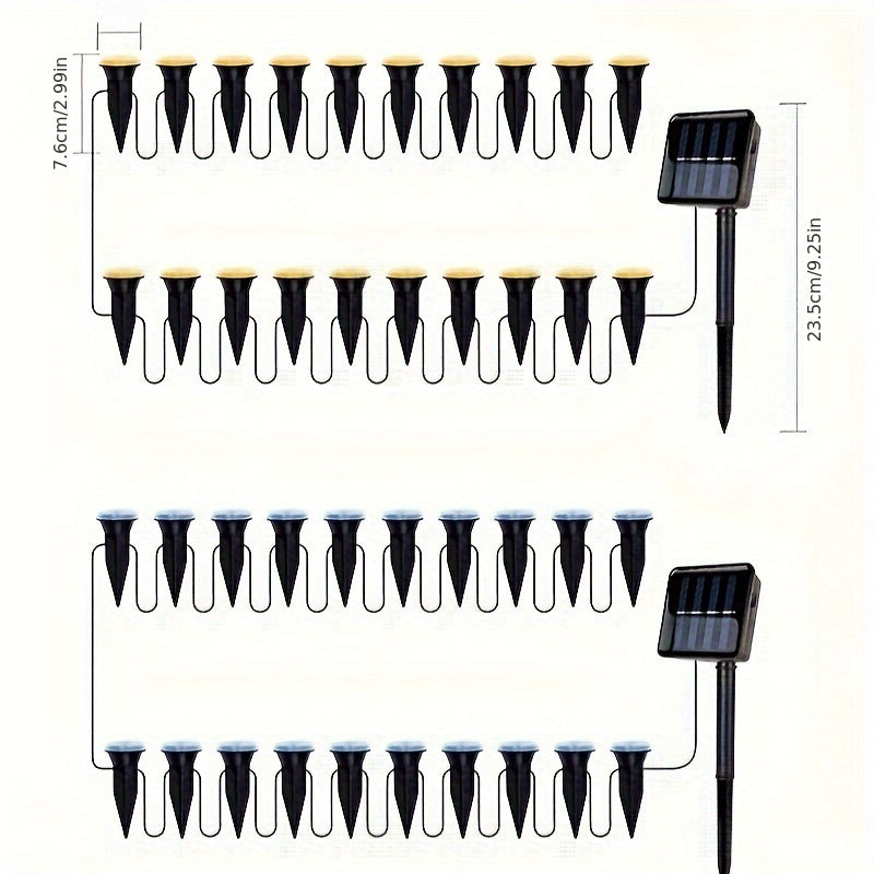 Lampa Zewnętrzna Solarna Wodoodporna do Oświetlenia Ścieżek i Tarasów – Ekologiczne Oświetlenie na Dom 2