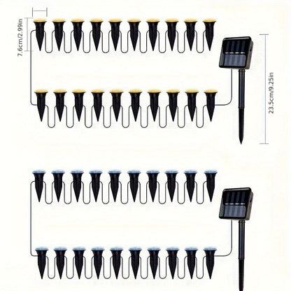 Lampa Zewnętrzna Solarna Wodoodporna do Oświetlenia Ścieżek i Tarasów – Ekologiczne Oświetlenie na Dom 2