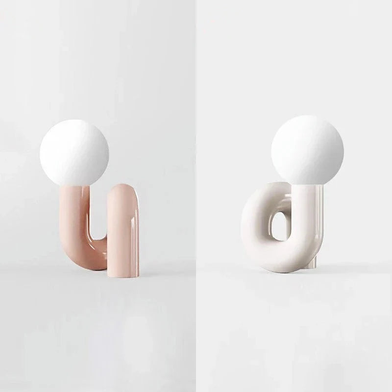 Loop - spiralna lampa stołowa