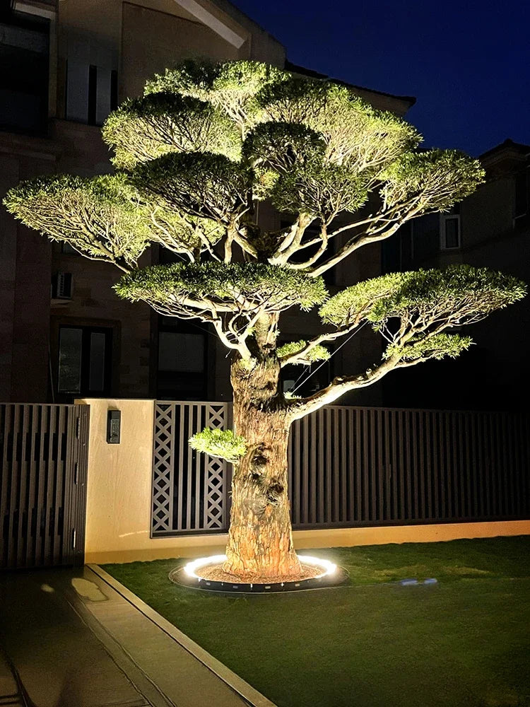 Nowoczesna Lampa Ogrodowa LED 360° z Aluminium i Szkła – Oświetlenie do Ogrodu, Idealna do Drzew 0
