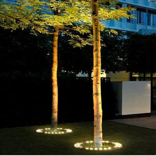 Nowoczesna Lampa Ogrodowa LED 360° z Aluminium i Szkła – Oświetlenie do Ogrodu, Idealna do Drzew 4
