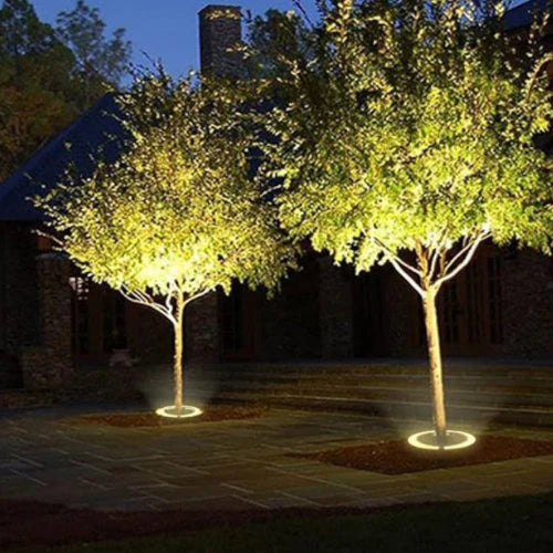 Nowoczesna Lampa Ogrodowa LED 360° z Aluminium i Szkła – Oświetlenie do Ogrodu, Idealna do Drzew 8