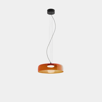 Nowoczesna szklana lampa wisząca z kloszem warstwowym – design inspirowany stylem retro 4