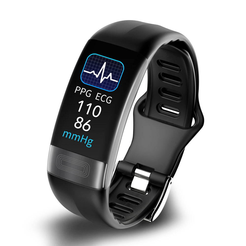 Smartwatch z EKG, monitorowaniem tętna i SpO2 – Wodoodporny ciśnieniomierz na nadgarstek 0