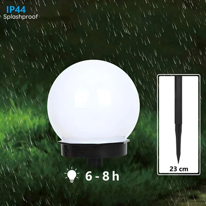 Zestaw 3 Wodoodpornych Lamp Solarnych do Ścieżek – Nowoczesne Oświetlenie Ogrodowe, Lampa Zewnętrzna z Panele Słonecznymi 3