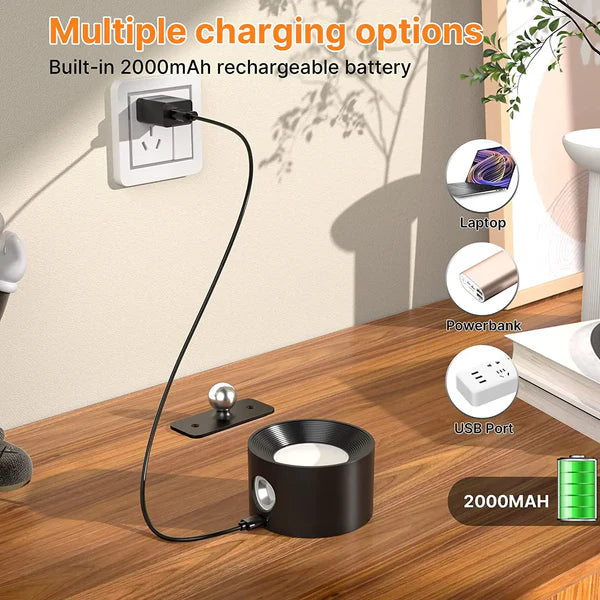 Glowbit - Odczepiana bezprzewodowa lampa LED z regulacją kąta 360°