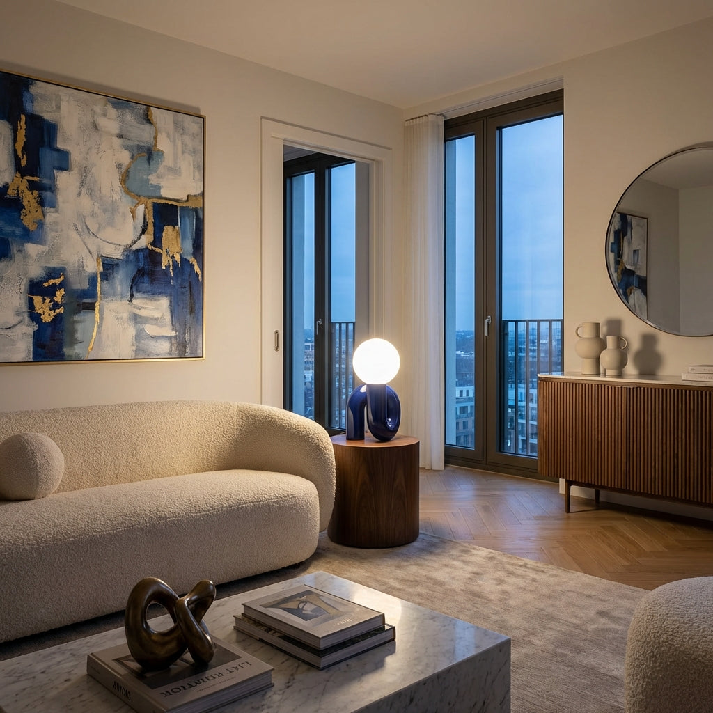 Loop - spiralna lampa stołowa