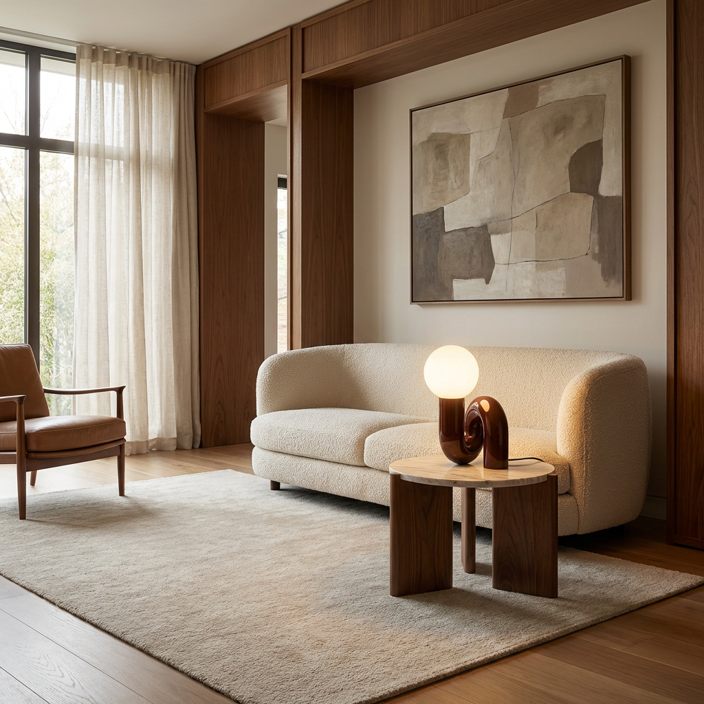 Loop - spiralna lampa stołowa