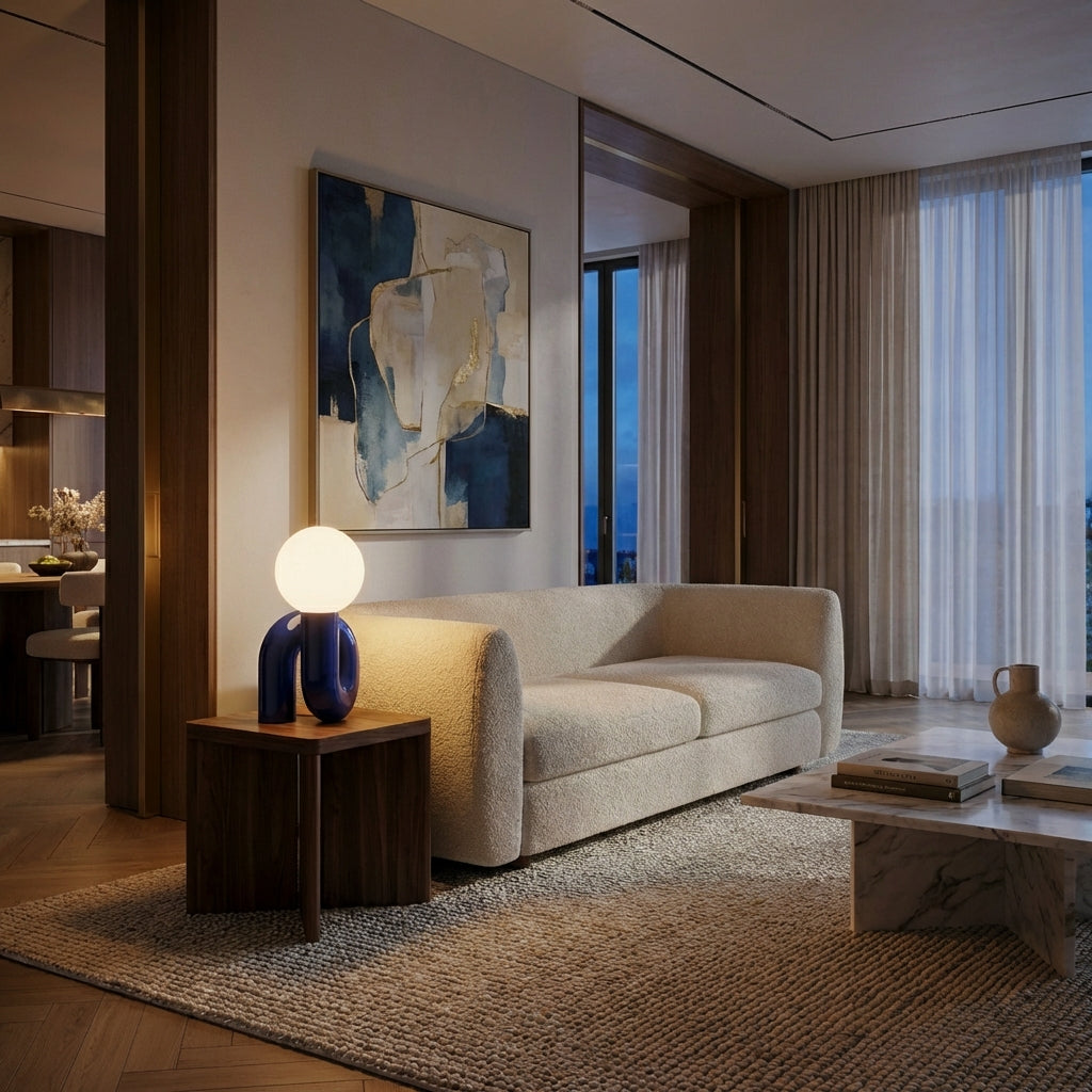 Loop - spiralna lampa stołowa